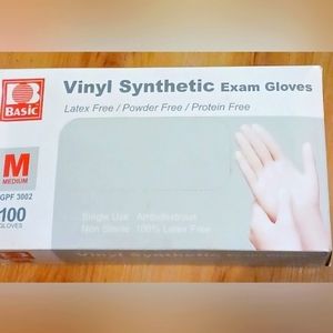 - Vinyl Synthetic Exam Gloves